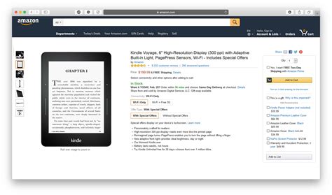 Amazon Product Page